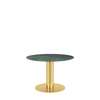 GUBI 2.0 Dining Table - Round 110 - green guatemala marble top