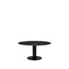GUBI 2.0 Dining Table - Round 150 - black base - black marquina marble top