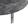 IOI Coffee Table - Round 100 - 100 black marble grey
