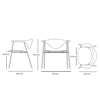 Diagram - Masculo Dining Chair - Fully Upholstered 4-Leg