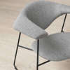 Masculo Dining Chair - Fully Upholstered Sledge Base