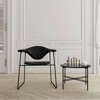 Masculo Dining Chair - Fully Upholstered Sledge Base