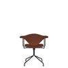 Masculo Meeting Chair - Fully Upholstered Swivel Base - black kvadrat colline-568 back