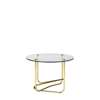 Mategot Side Table - brass glass transparent