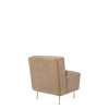 Modern Line Dining Lounge Chair - brass gubi velluto-208