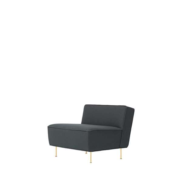 Modern Line Lounge Chair - brass kvadrat tonus-3-615