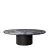 Moon Round Coffee Table - Marble Top - 150 grey emperador marble