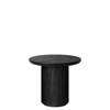 Moon Round Lounge Table - Wood Top - 60 wood brown-black stained veneer oak