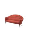 Paradiset Sofa 2.5 Seater - oak fabric red