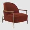 Sejour Lounge Chair with Armrest - black oak gubi harp-007