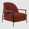 Sejour Lounge Chair with Armrest - black oak gubi harp-007