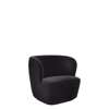 Stay Lounge Chair Large - Black Baseblack gubi velluto-130