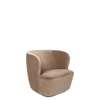 Stay Lounge Chair Large - Black Baseblack gubi velluto-208