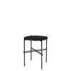 TS Round Side Table - black base - black marquina marble