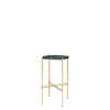 TS Round Console Table - 40 brass base - green guatemala marble