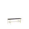 TS Console 120 - 1 Rack - 120 brass base - black marquina marble