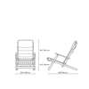 Diagram - BM5568 Deck Chair Series Lounge Chair