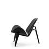 CH07 Shell Lounge Chair - oak-black-fiord 171