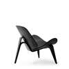 CH07 Shell Lounge Chair - oak-black-thor 301