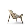 CH07 Shell Lounge Chair - oak-white oil divina 181