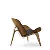 CH07 Shell Lounge Chair - smoked stain oak-oil-thor 301
