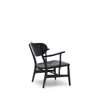 CH22 Lounge Chair - oak-black-paper cord