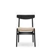 CH23 Dining Chair - oak-black-natural-paper cord