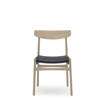 CH23 Dining Chair - oak-soap-black-paper cord