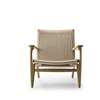 CH25 Lounge Chair - oak-oil-natural-paper cord
