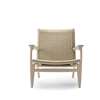 CH25 Lounge Chair - oak-soap-natural-paper cord