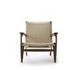 CH25 Lounge Chair - walnut-oil-natural-paper cord