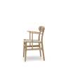 CH26 Dining Chair - oak-walnut-natural-paper cord