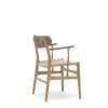 CH26 Dining Chair - oak-walnut-oil-natural-paper cord