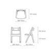 Diagram - CH29P Sawbuck Chair - Seat Upholstered
