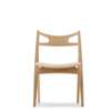 CH29P Sawbuck Chair - Seat Upholstered - oak-oil-sif90