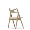 CH29P Sawbuck Chair - Seat Upholstered - oak-soap-sif90