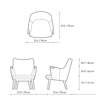 Diagram - CH71 Lounge Chair