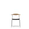 CH88P Dining Chair - Upholstered Seat - oak-oil-thor 301-stainless-steel