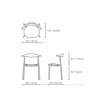 Diagram - CH88T Dining Chair - Un-upholstered