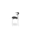 CH88T Dining Chair - Un-upholstered - black-chrome