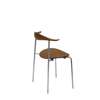 CH88T Dining Chair - Un-upholstered - smoked stain oak-oil-chrome