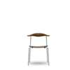 CH88T Dining Chair - Un-upholstered - smoked stain oak-oil-stainless-steel