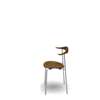 CH88T Dining Chair - Un-upholstered - smoked stain oak-oil-stainless-steel
