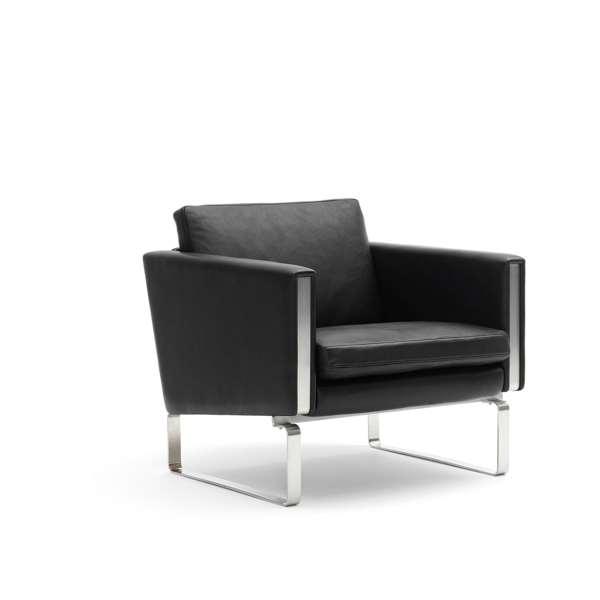 CH101 Lounge Armchair - thor 301-stainless-steel
