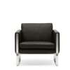 CH101 Lounge Armchair - thor 306-stainless-steel
