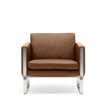 CH101 Lounge Armchair - thor 307-stainless-steel