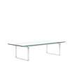 CH108 Rectangular Coffee Table - glass-stainless-steel
