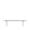 CH108 Rectangular Coffee Table - glass-stainless-steel