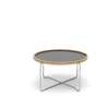 CH417 Tray Table - oak-oil-black-laminate-stainless-steel