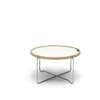 CH417 Tray Table - oak-oil-white-laminate-stainless-steel